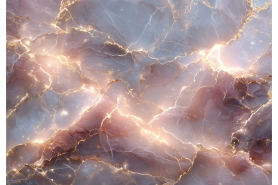 Фототапет Светъл мрамор златни жилки